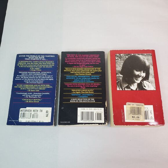 Anne Rice Paperbacks-Lot Of 3 Books: Interview Vampire Body Thief Cry To Heaven - Picture 2 of 16